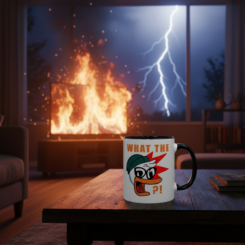 What the Duck Coffee / Tea Mug - Morning coffee. Instant attitude.