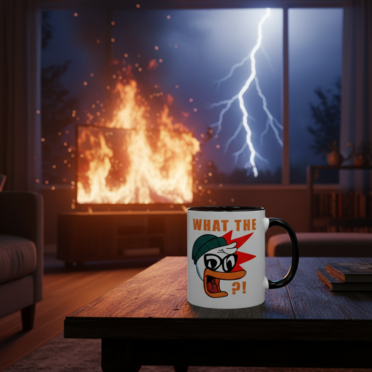 What the Duck Coffee / Tea Mug - Morning coffee. Instant attitude.
