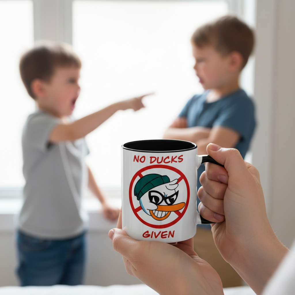 No Ducks Given Coffee / Tea Mug - Coffee first. Zero ducks after.