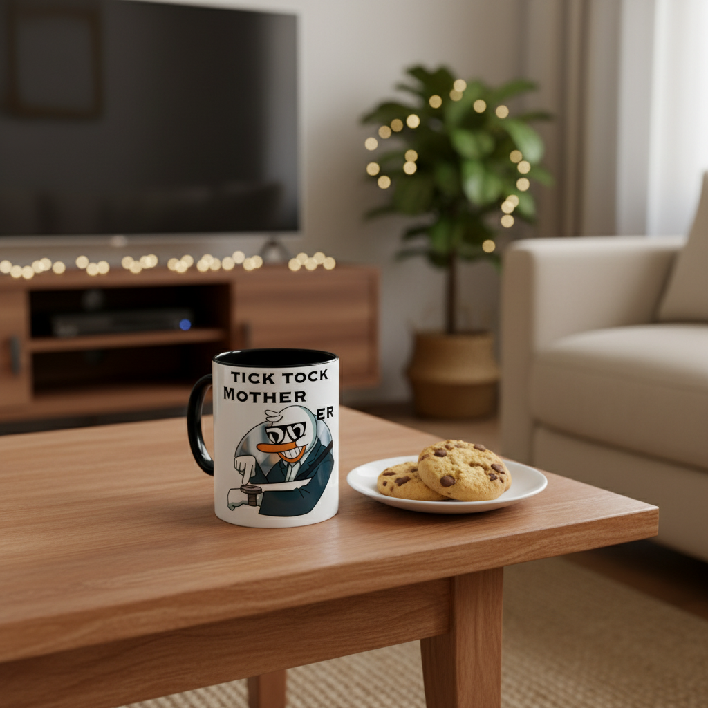 Tick Tock Coffee / Tea Mug - Time's ticking. Don't waste it.