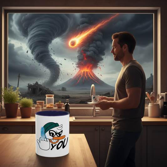 Duck You Coffee / Tea Mug - Your morning brew, with extra attitude