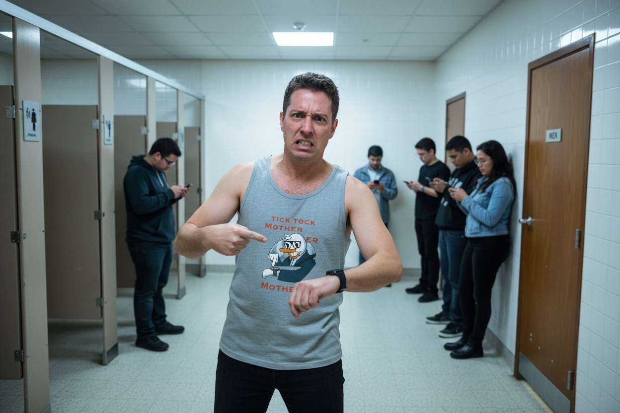 Tick Tock Unisex Tank Top - Cool. Loud. Dangerous.