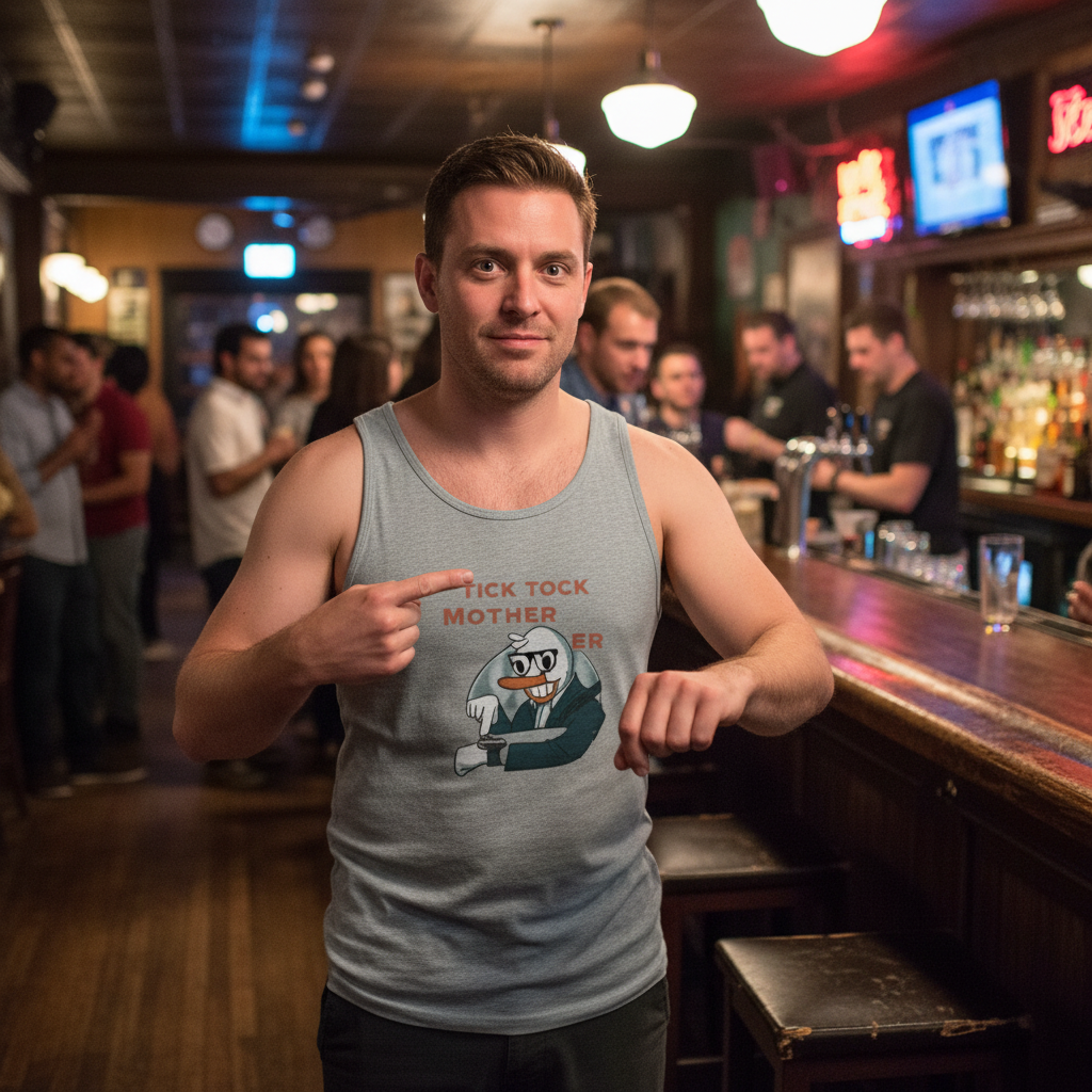 Tick Tock Unisex Tank Top - Cool. Loud. Dangerous.