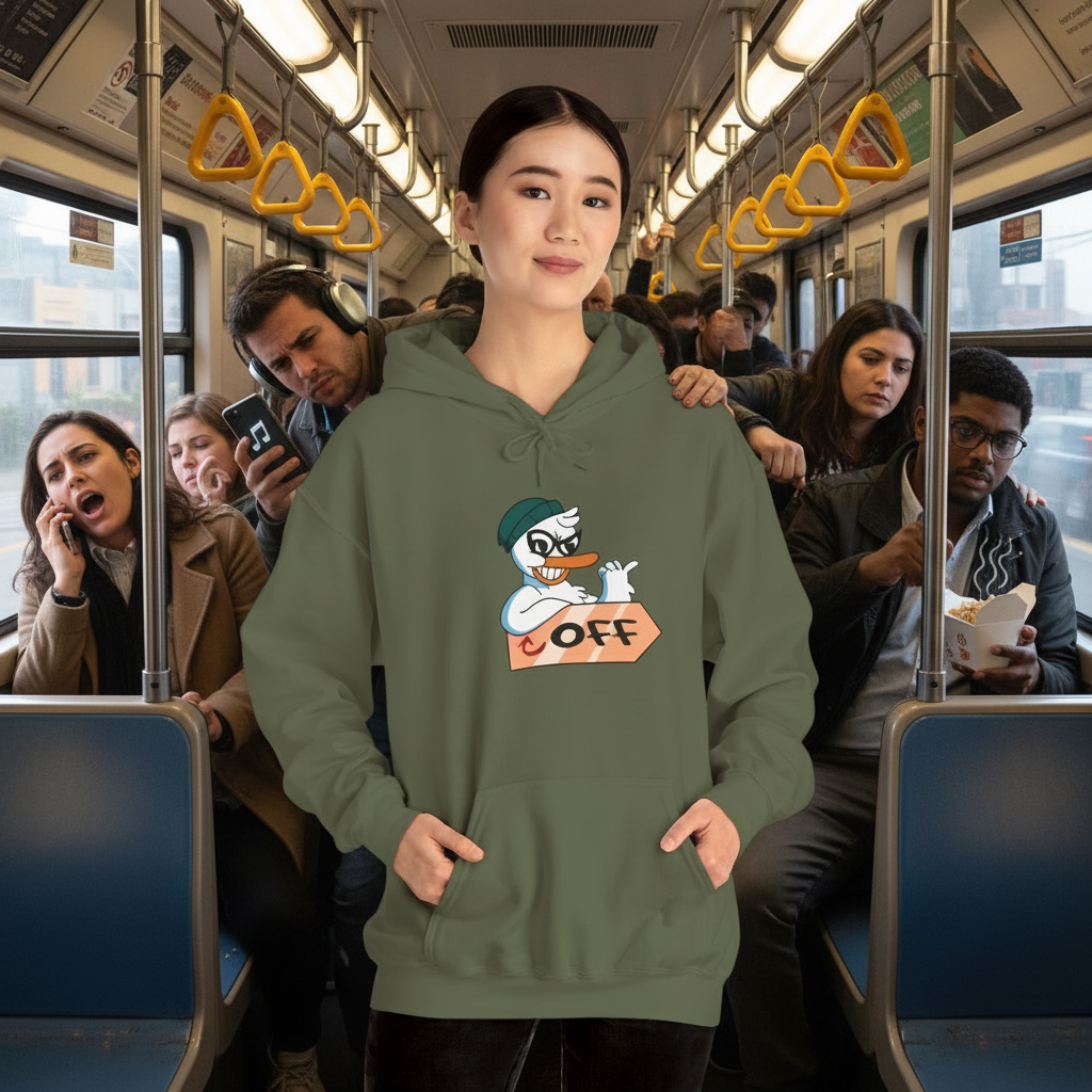 Duck Off Unisex Streetwear Hoodie - When "no" isn't enough, say it with a hoodie