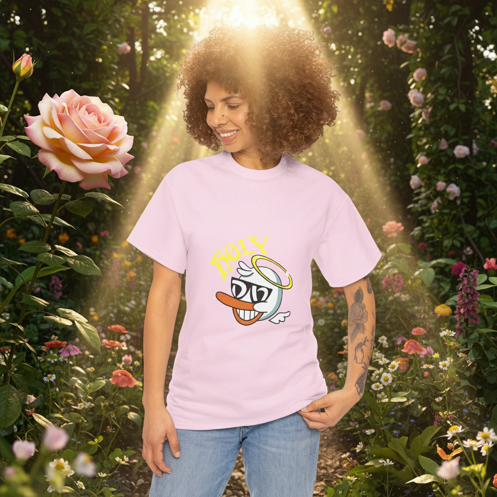 Holy Duck Unisex Streetwear Tee - A divine dose of attitude, streetwear style